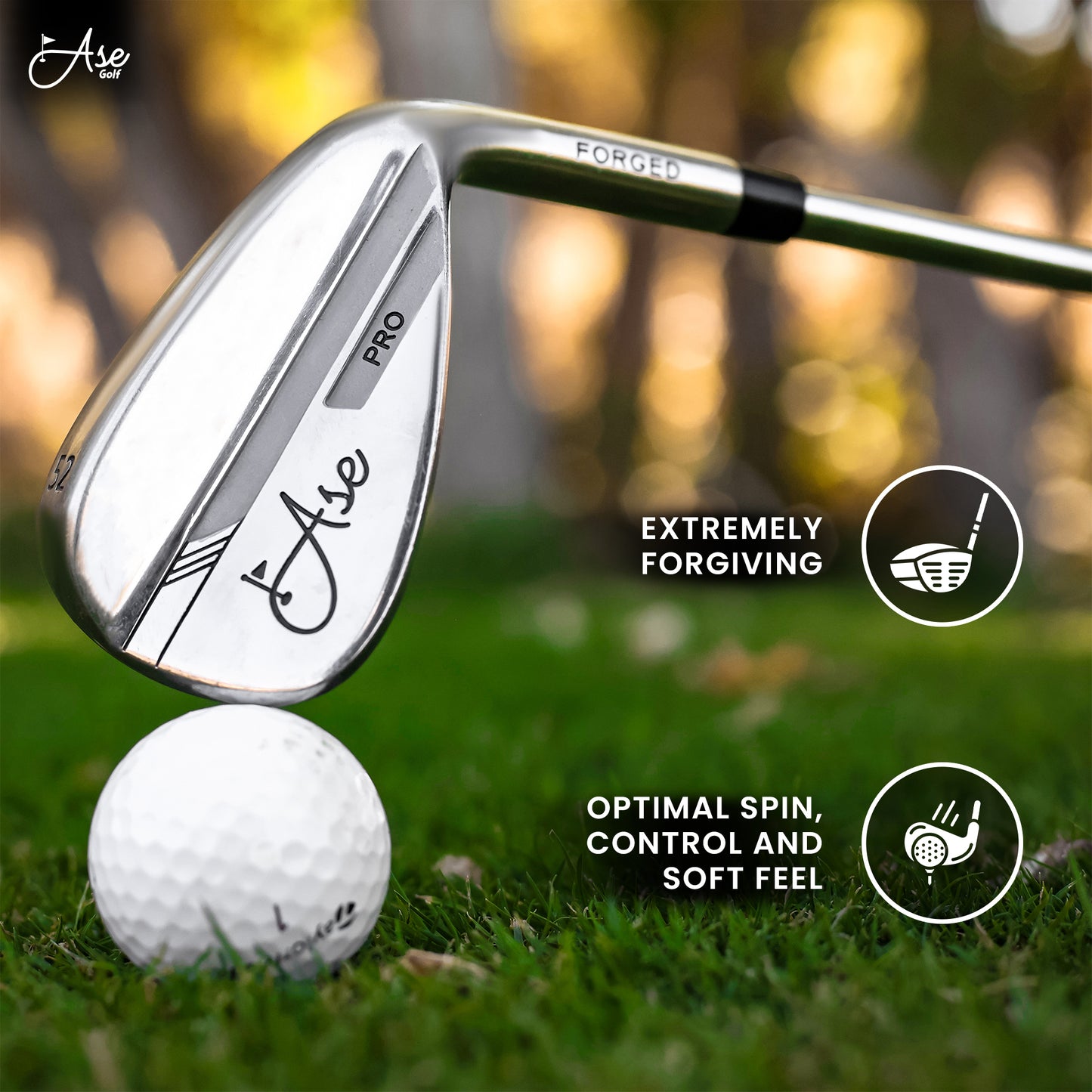 Ase Golf 3-Piece Wedge Set (52,56,60)