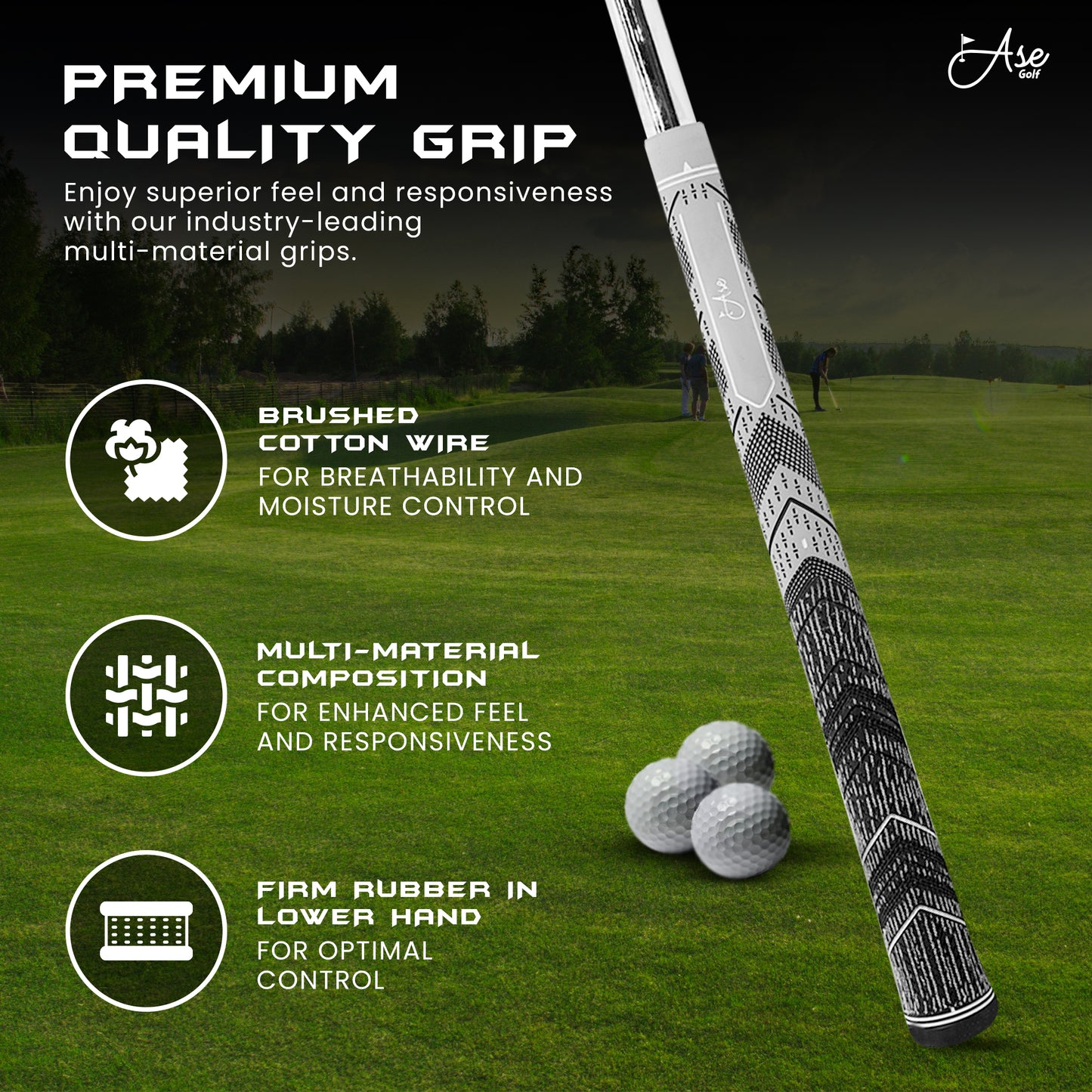 Ase Golf 3-Piece Wedge Set (52,56,60)
