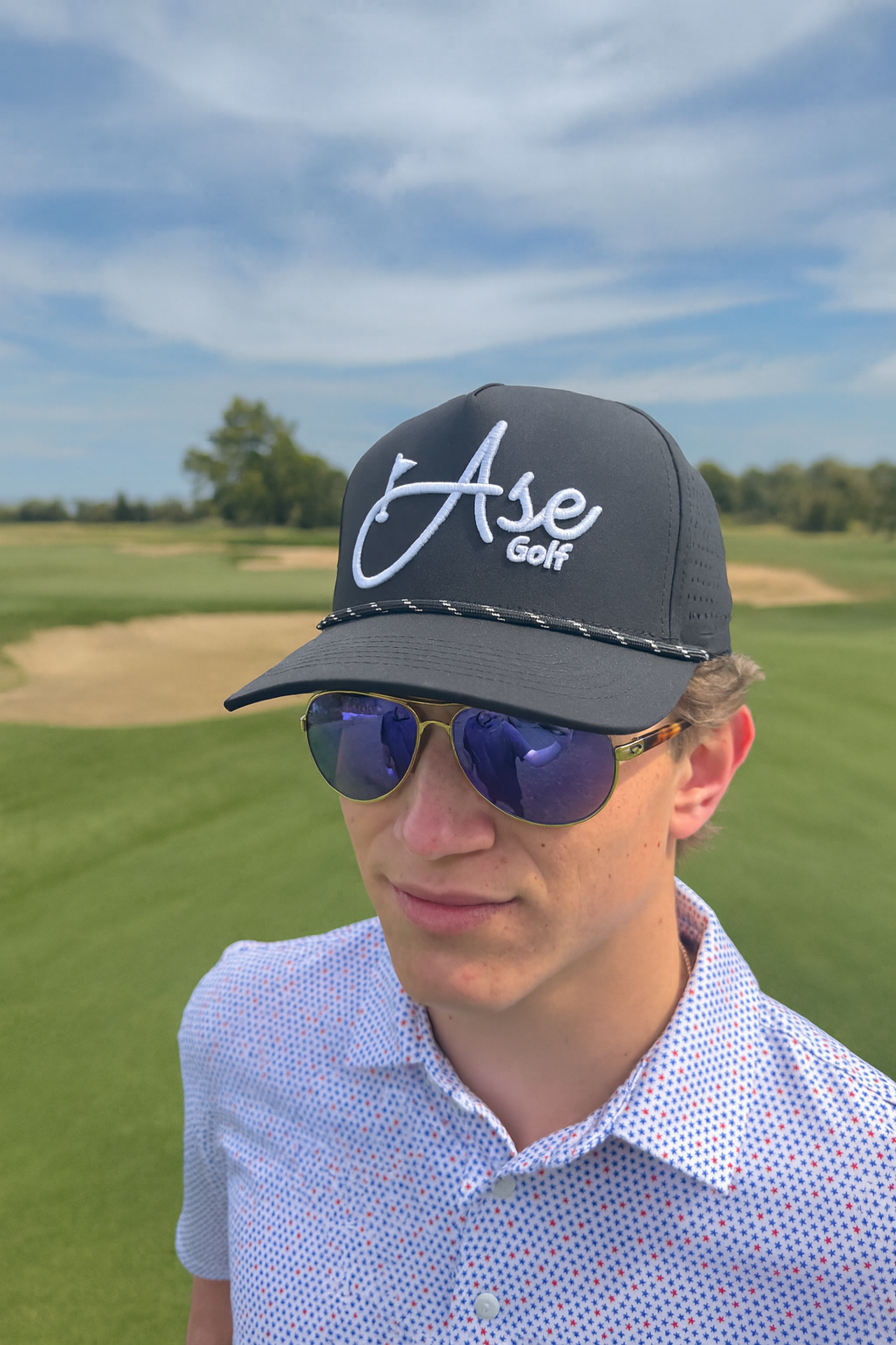 Ase Golf 5 Panel Rope Hat