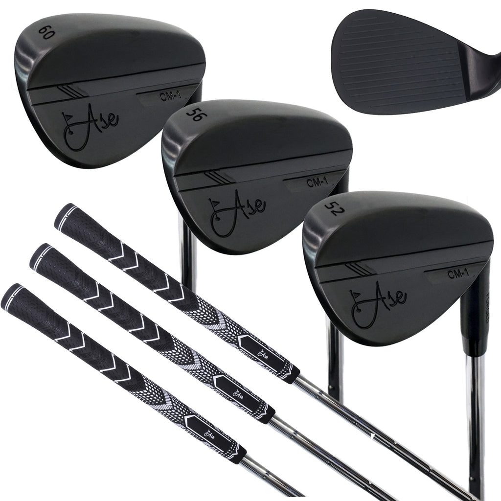 Ase BLACKOUT 3-Piece Wedge Set (52,56,60)