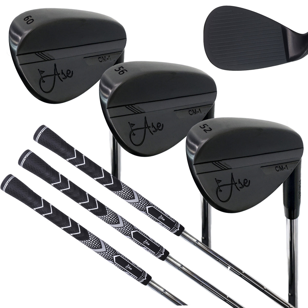 Ase BLACKOUT 3-Piece Wedge Set (52,56,60)